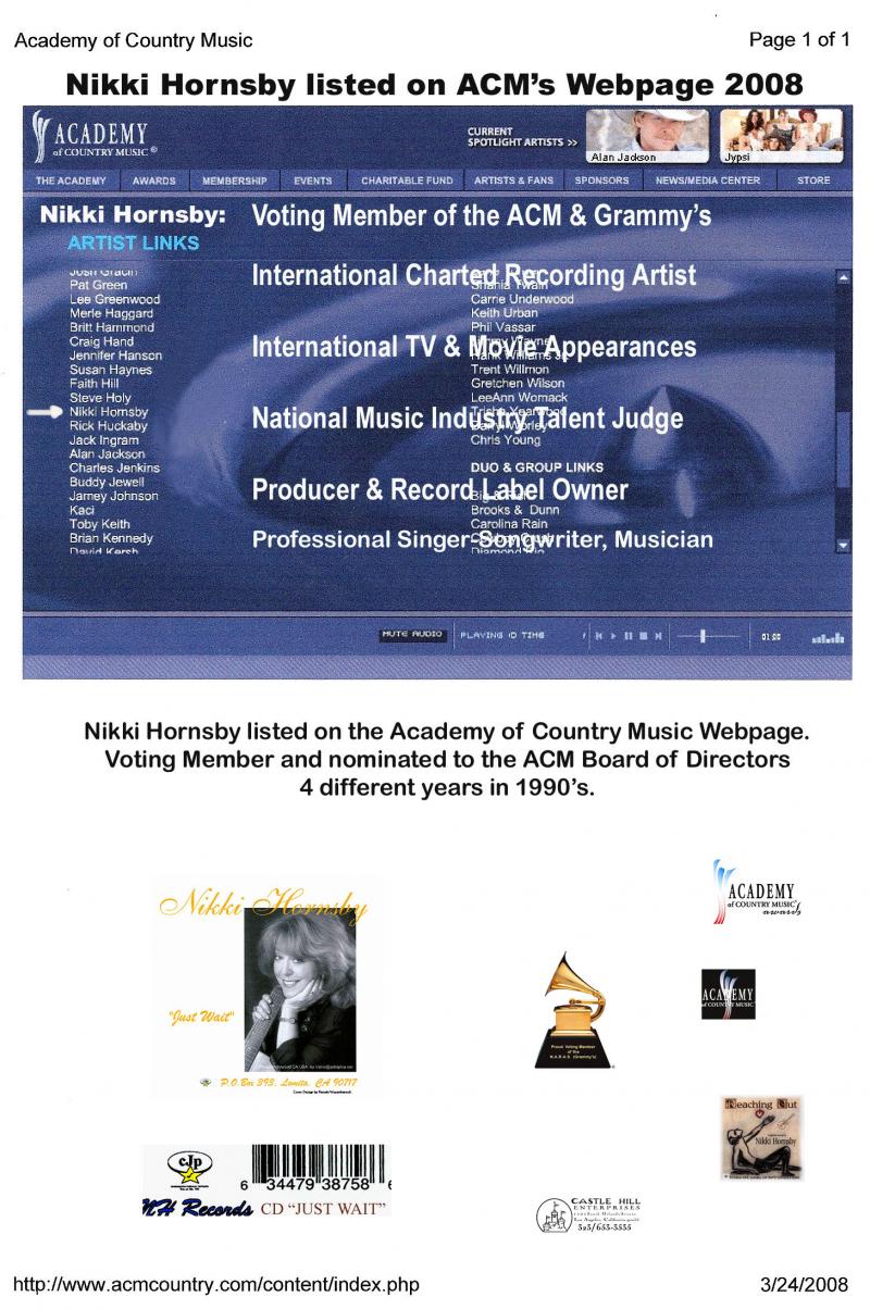 Before ACM redesigned website pages