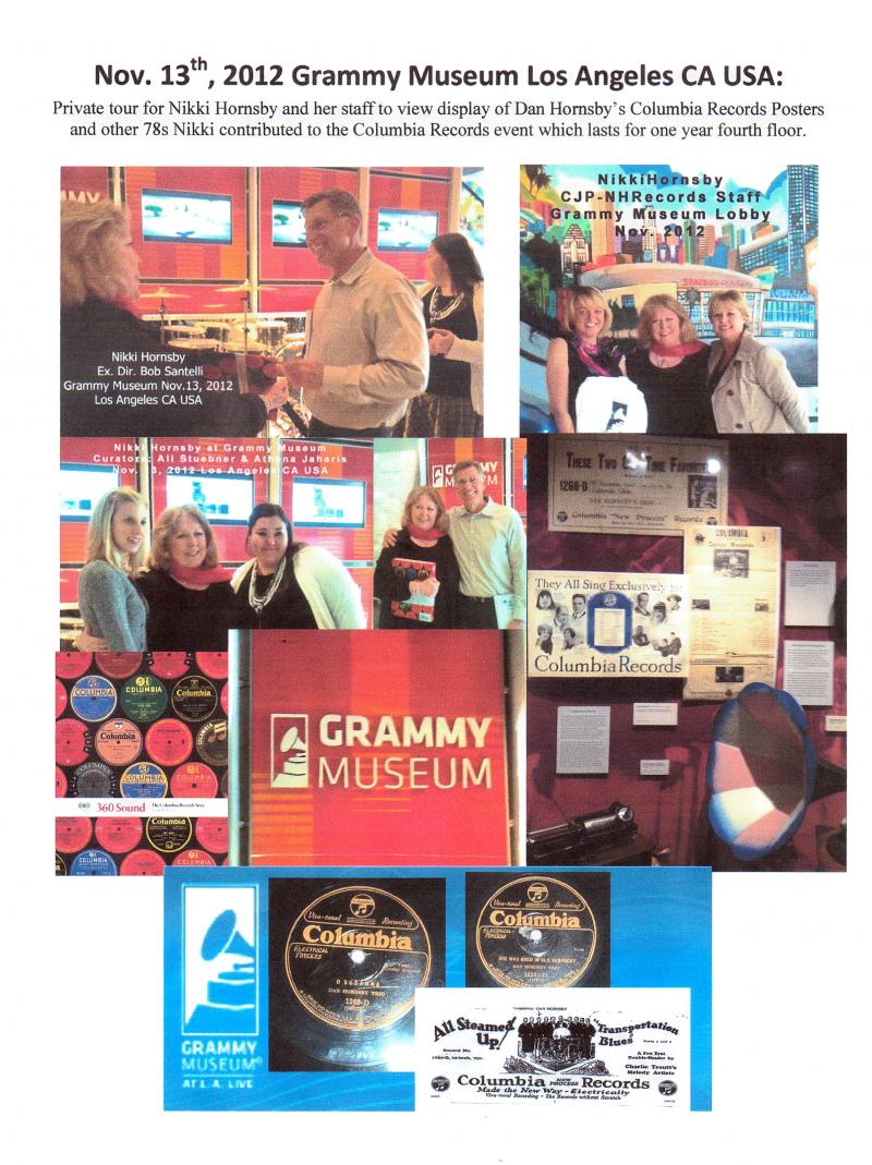 Grammy Museum Hornsby on Columbia Records display